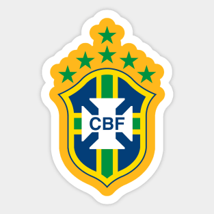 Brazil With Six Stars Sticker